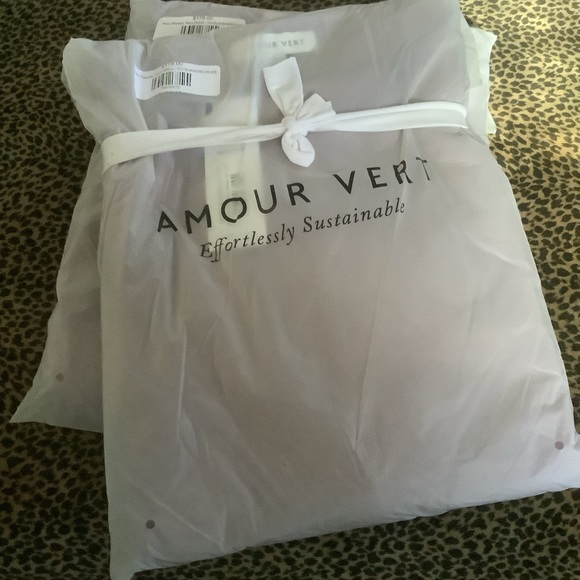 AMOUR VERT Lavender Nour Fleur Reverie Terry Sweatshirt Dress One Size N… - Picture 5 of 9